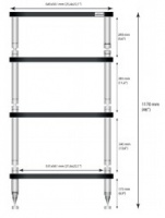 Solidsteel HF-4 Colossus Special Hi-Fi Equipment Rack